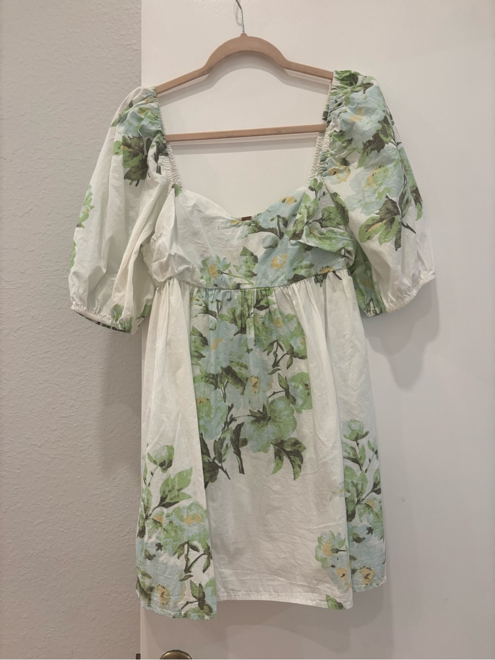 Free People Peony Mini Babydoll smock dress cottagecore fairy bohochic vintage